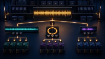 A screen organizing one master track into separate full, looping, and short versions